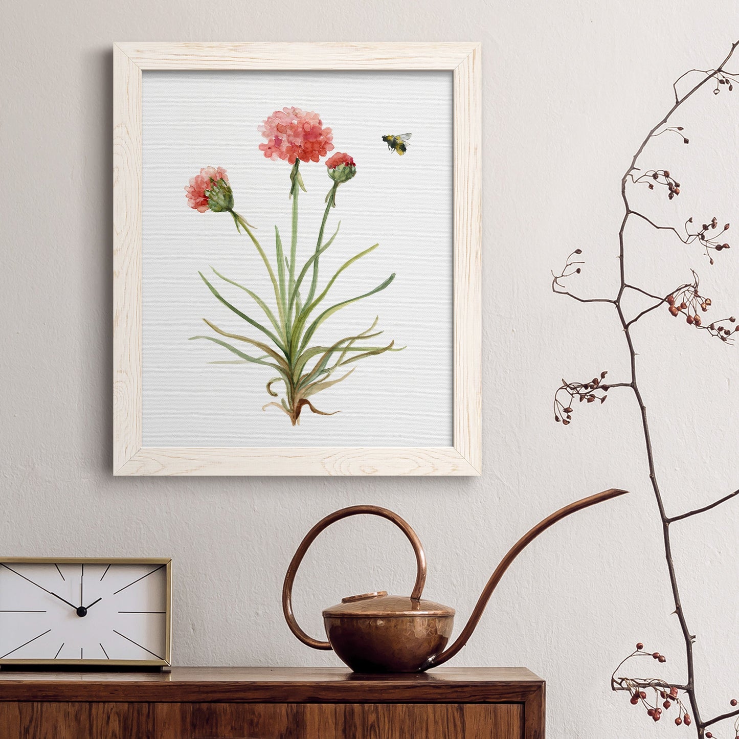 Wildflower Botanical III - Barnwood Framed Canvas Print