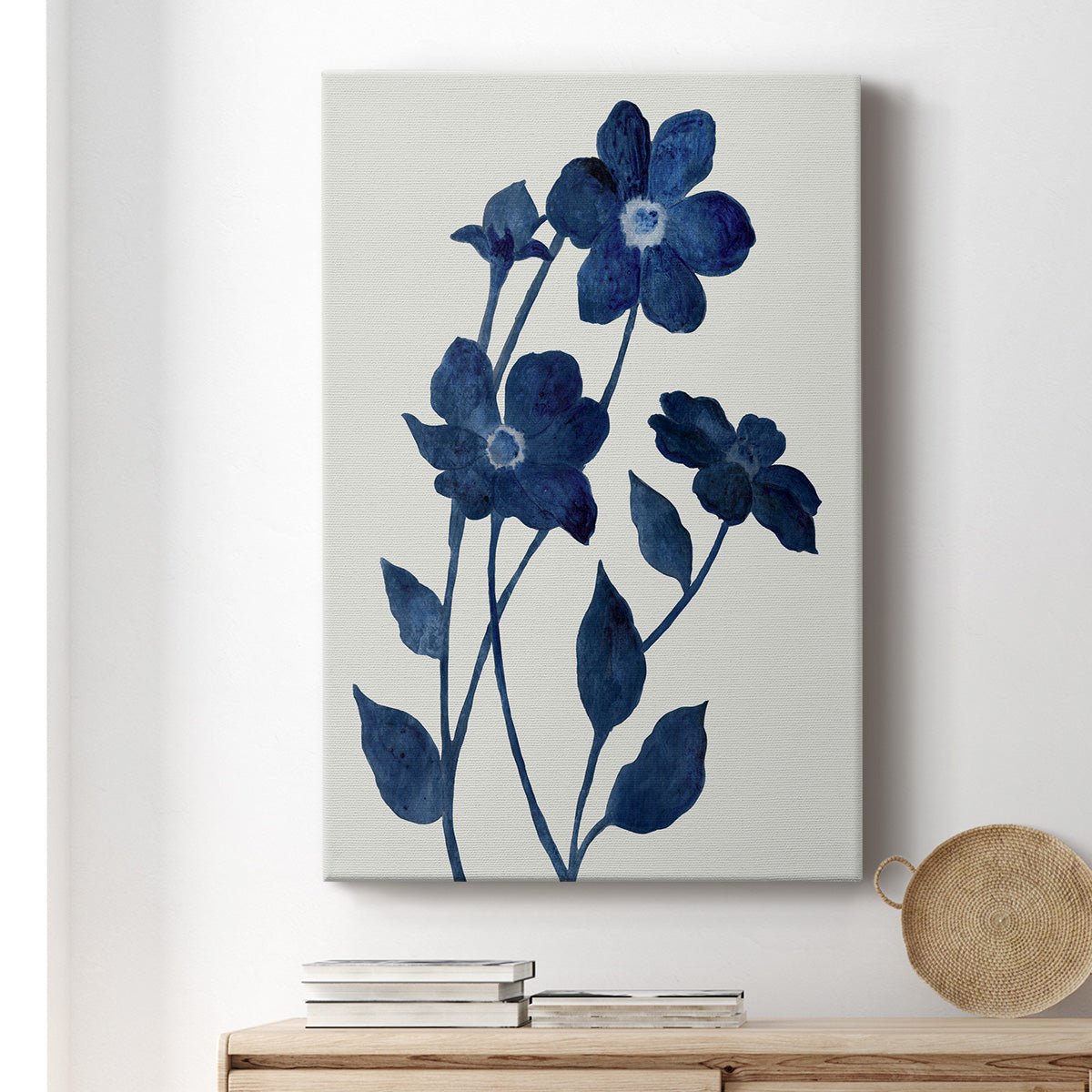 Indigo Bloom II - Canvas Art Print
