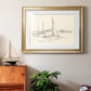 Coastal Contour Sketch I Premium Framed Print - Ready to Hang