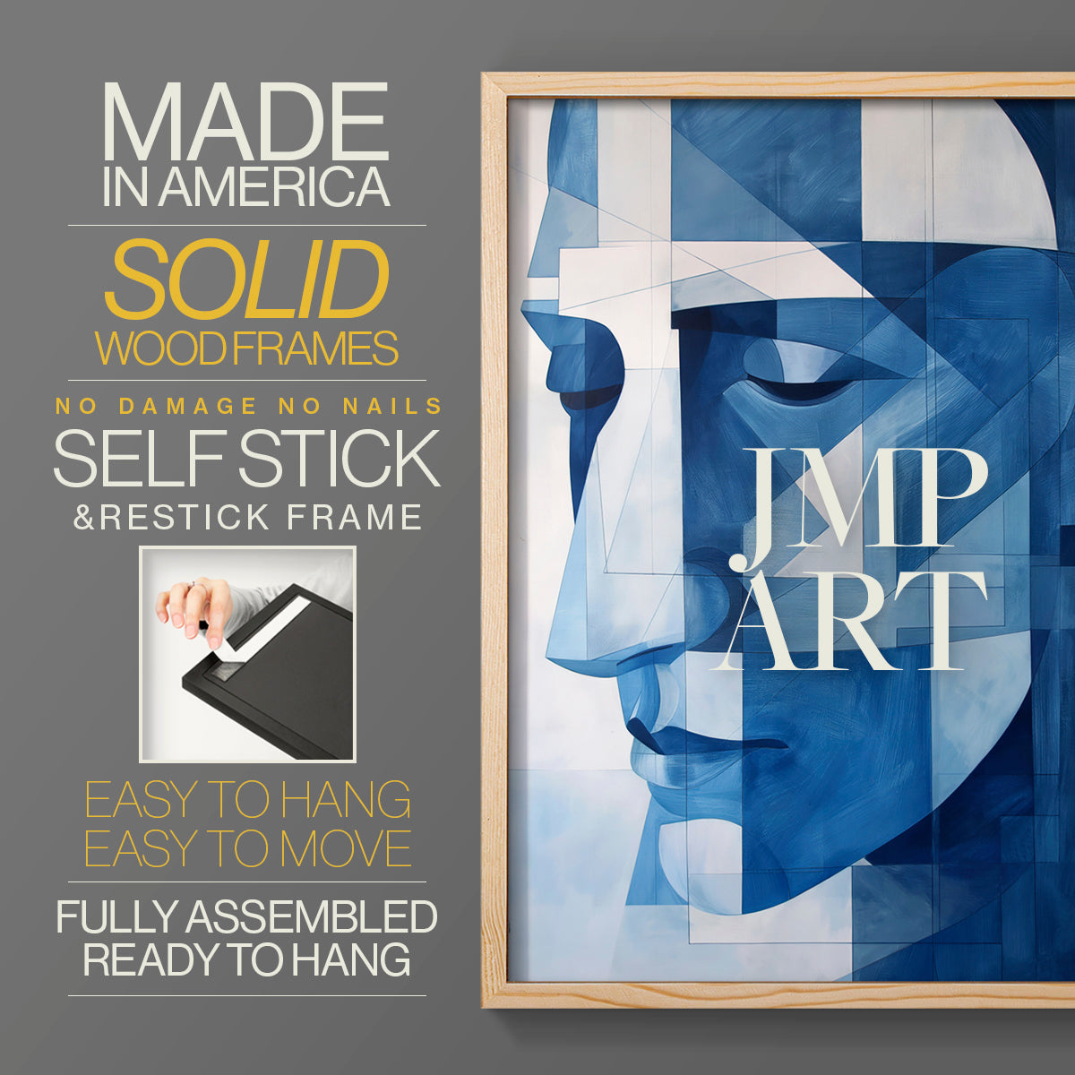 Abstract Series XXVIII - Restickable Framed Art Set