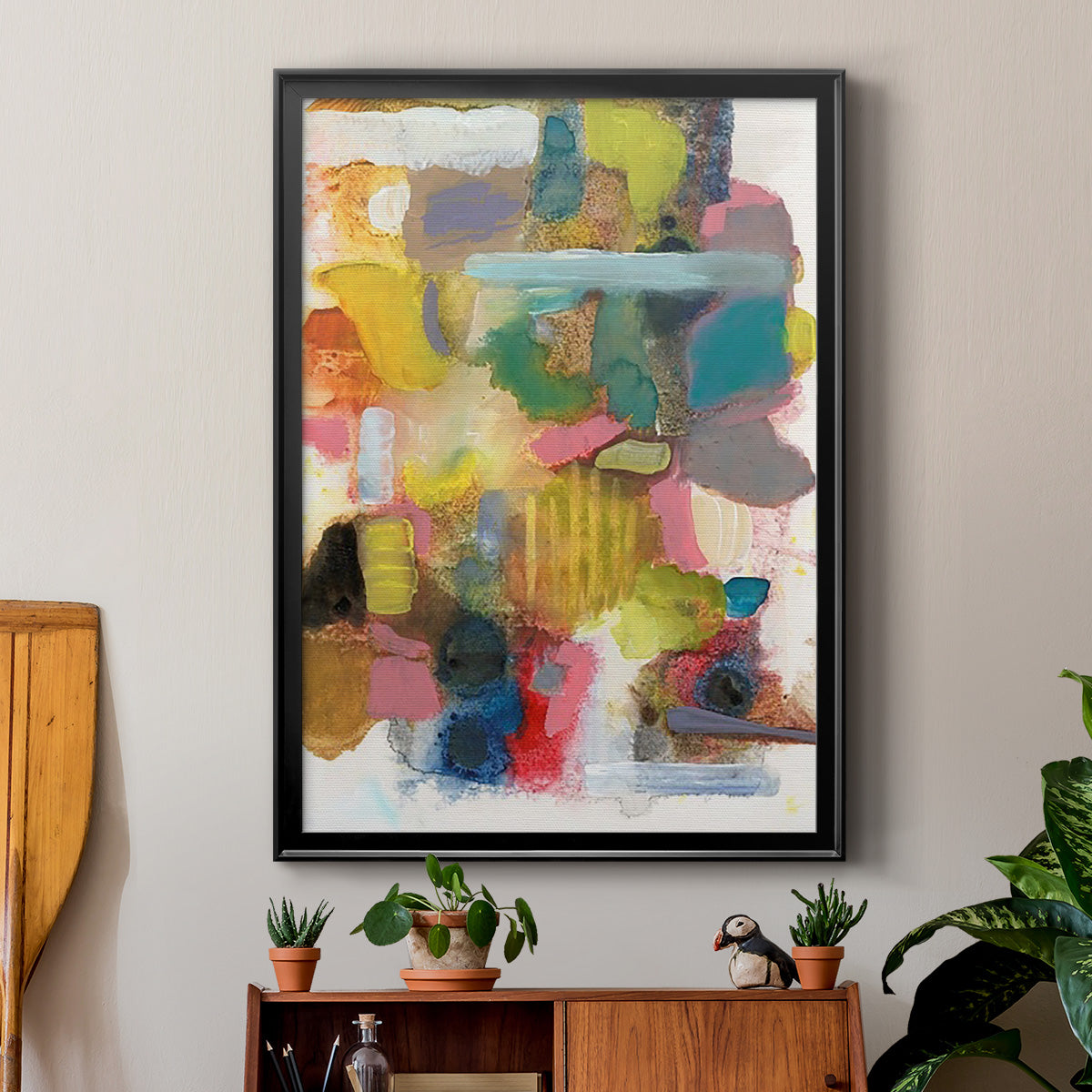 Everything at Once II - Modern Framed Canvas Print