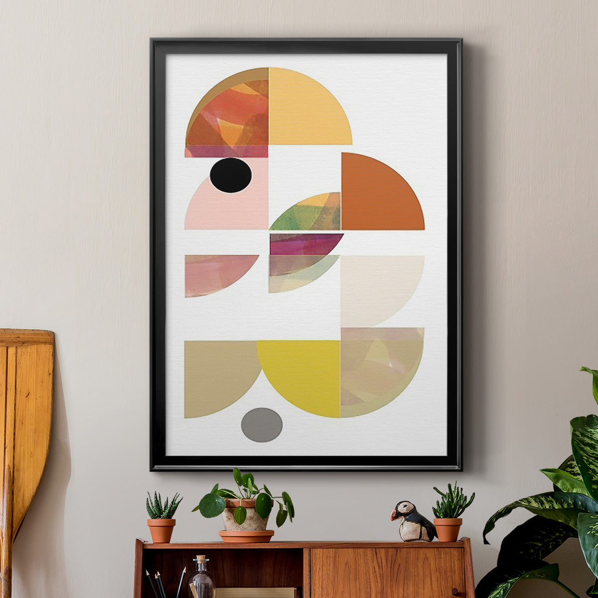 Dorset Shapes IV - Modern Framed Canvas Print