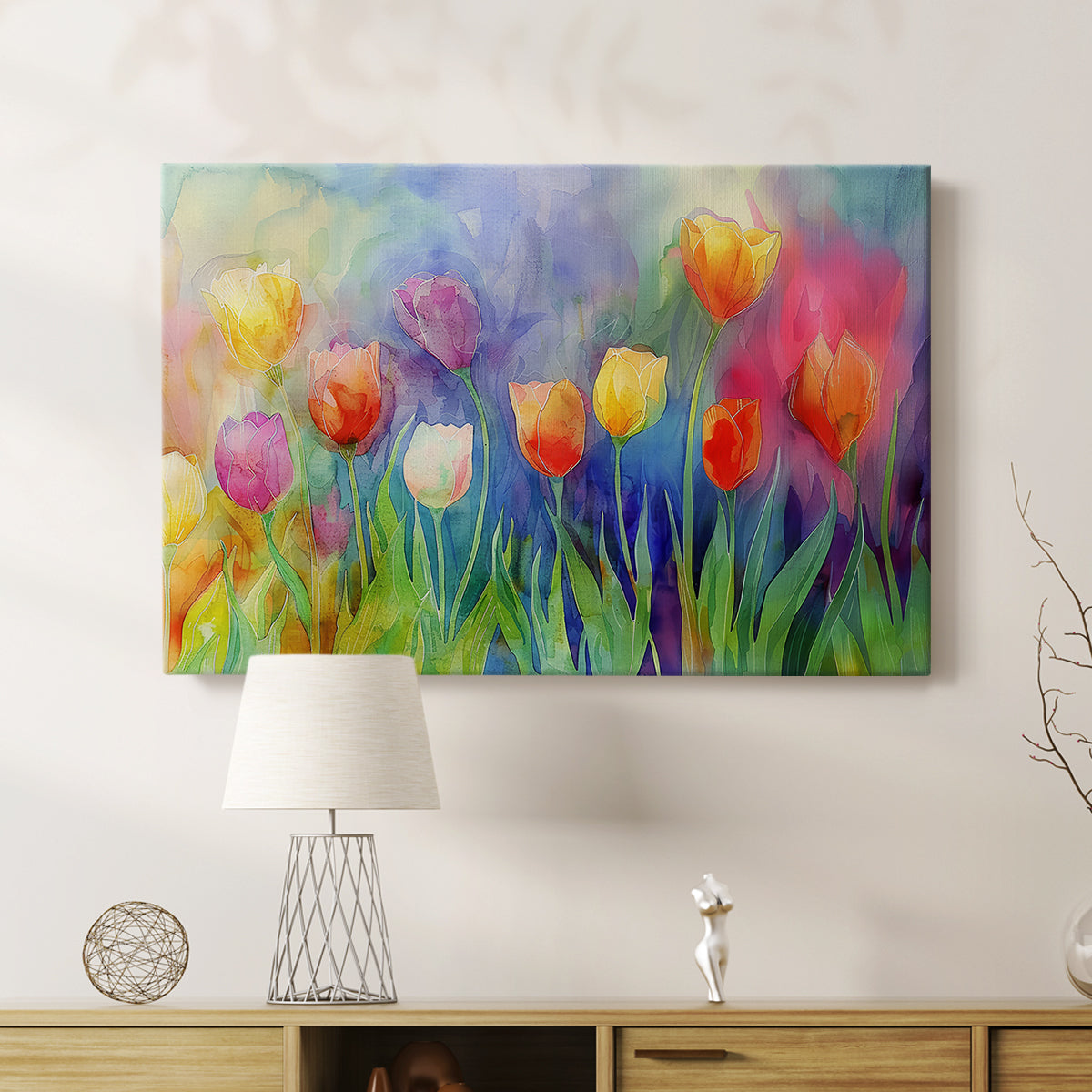 Floral Watercolor II - Canvas Art Print