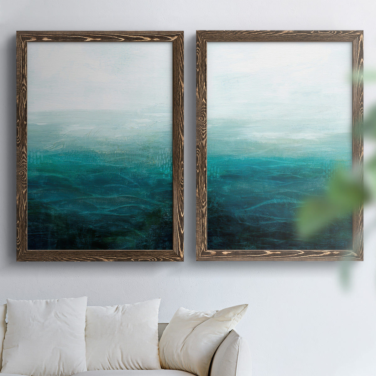 Drifting Sea I - Premium Framed Canvas 2 Piece Set - Ready to Hang