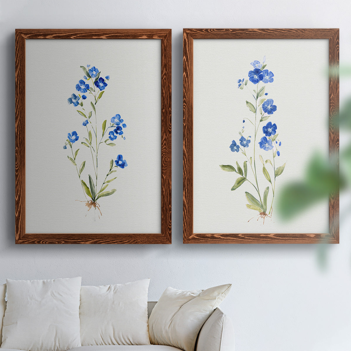 Petite Blue I - Premium Framed Canvas 2 Piece Set - Ready to Hang