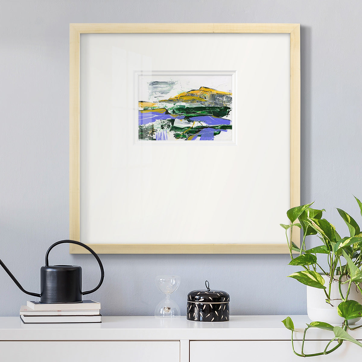 Silent Mountain VI Premium Framed Print Double Matboard