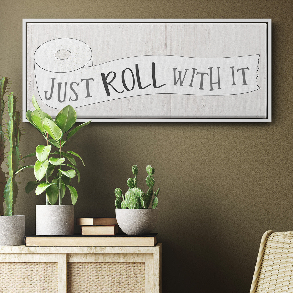 Just Roll - Floater Framed Canvas Print