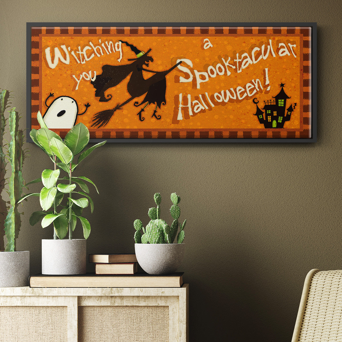 Spooktacular Collection D - Floater Framed Canvas Print