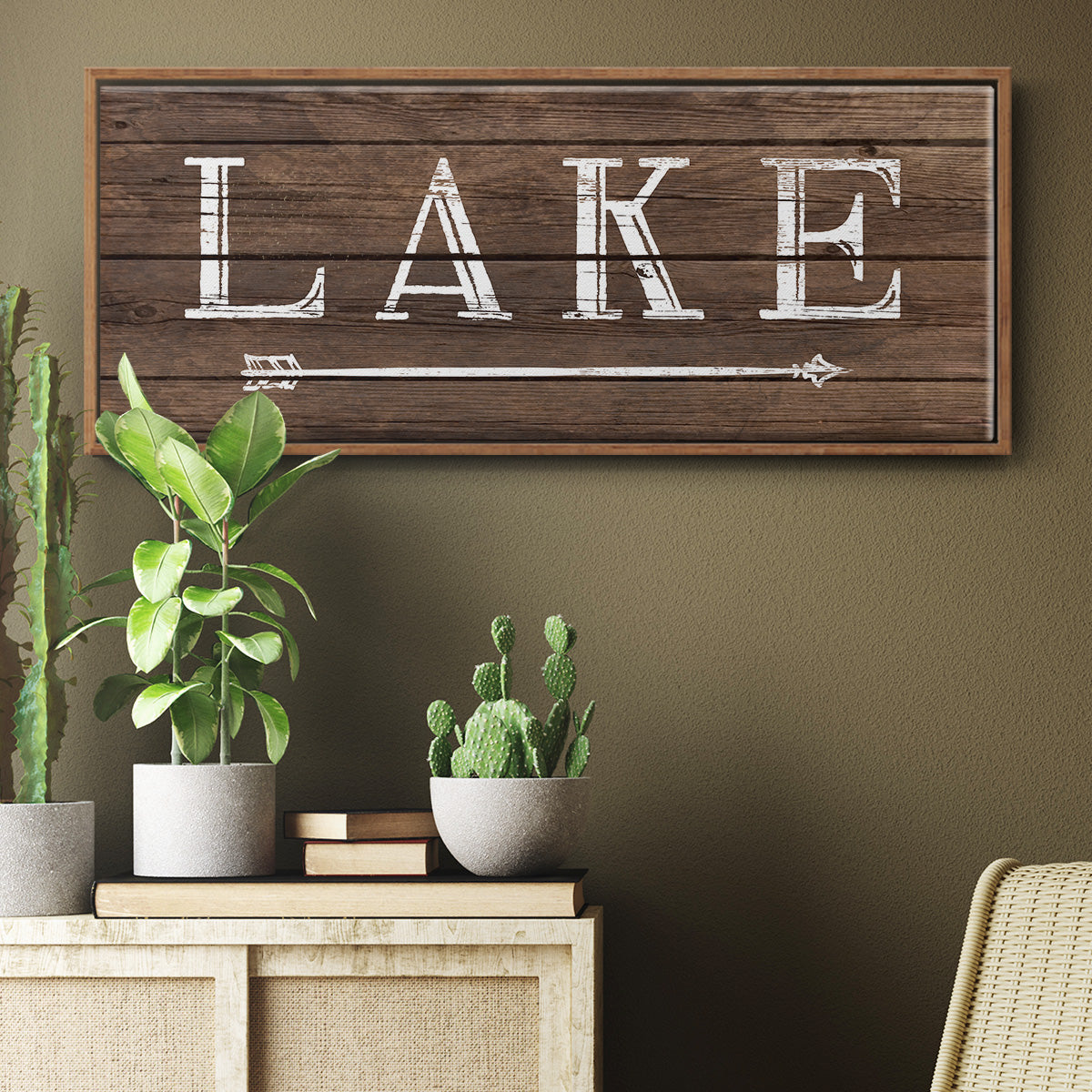 To the Lake - Floater Framed Canvas Print