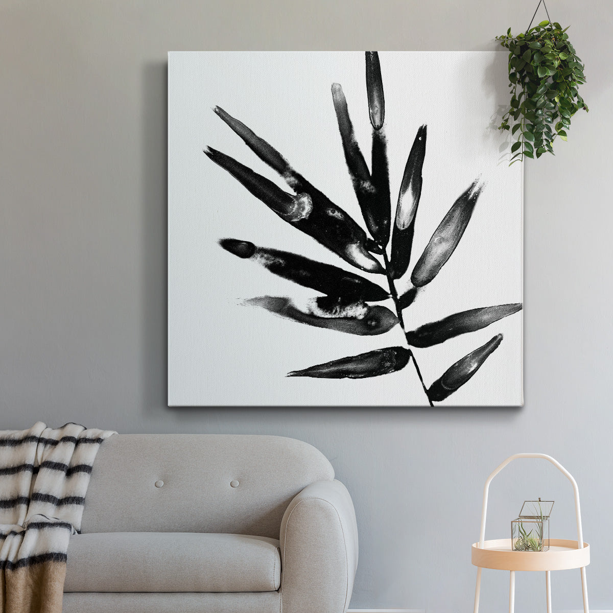Monochrome Tropic IX - Canvas Art Print