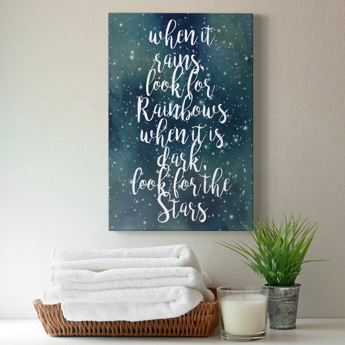 Galaxy Quote I Premium Gallery Wrapped Canvas - Ready to Hang