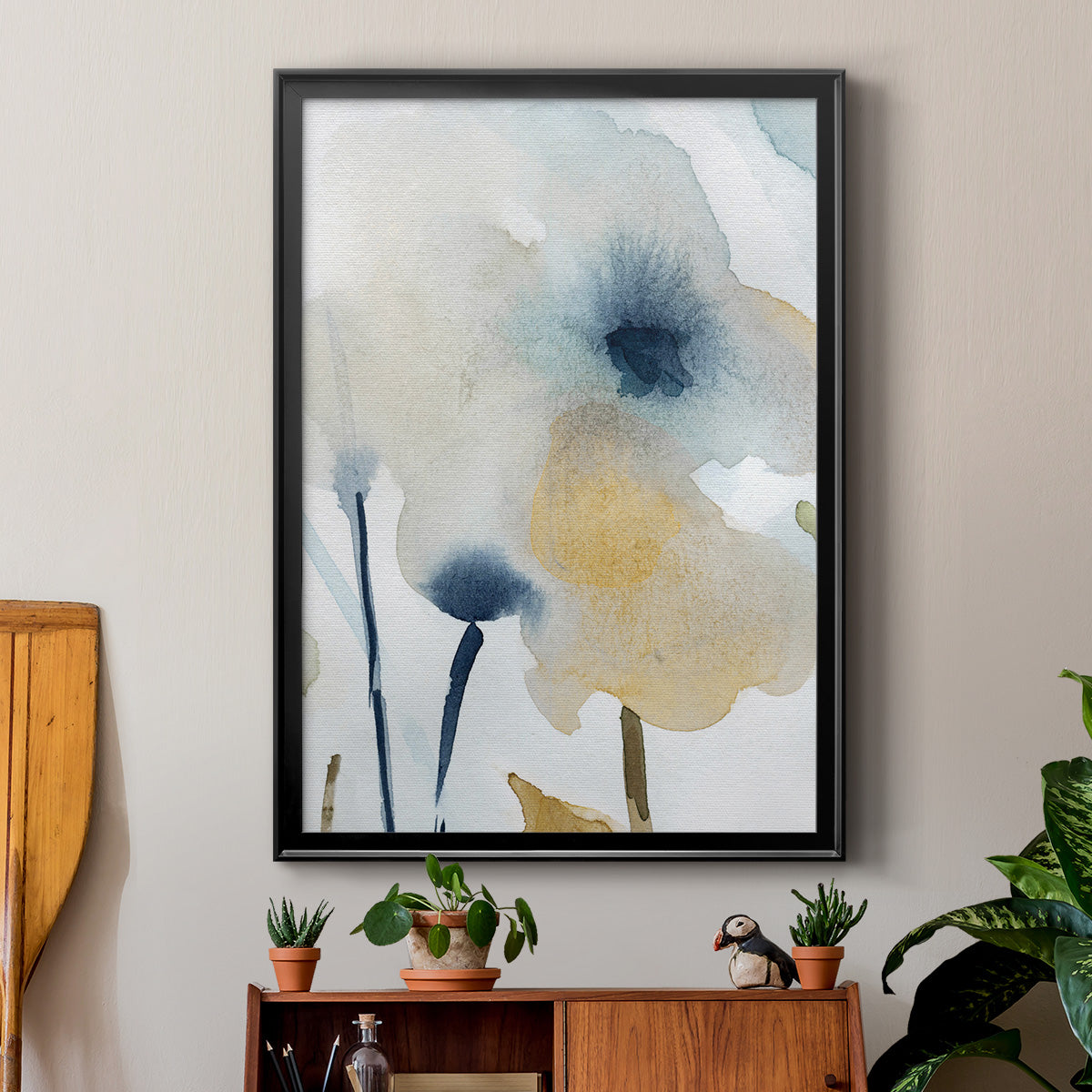 Blooming Wash I - Modern Framed Canvas Print