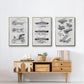 Industrial Flight - Floater Framed Canvas Set