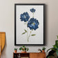 Blue Mums - Modern Framed Canvas Print