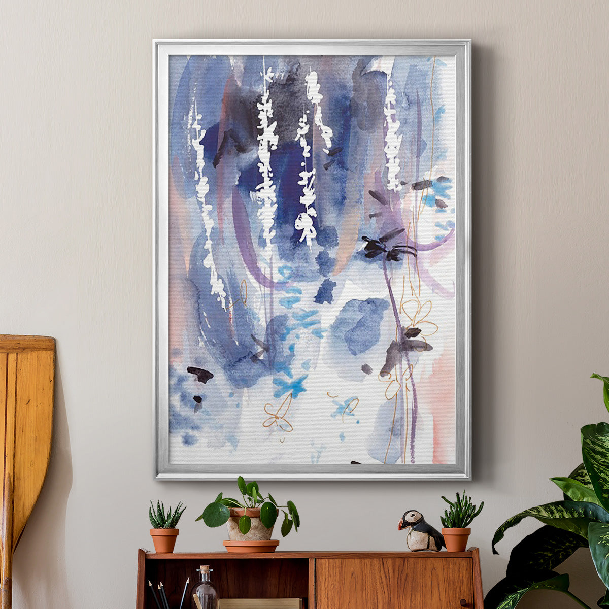 Late Night Breeze II - Modern Framed Canvas Print