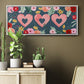 Sweet Hearts Collection D - Floater Framed Canvas Print