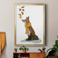 Fox Leaves on Nose - Modern Framed Canvas Print