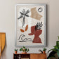 Soft Palms III - Modern Framed Canvas Print