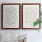 Letter to a Lover I - Premium Framed Canvas 2 Piece Set - Ready to Hang