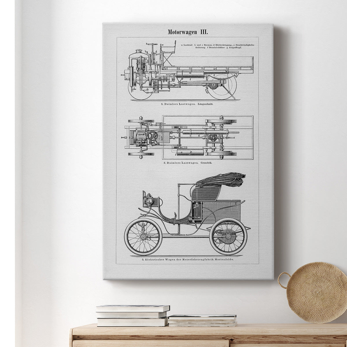 Industrial Motorcar Premium Gallery Wrapped Canvas - Ready to Hang