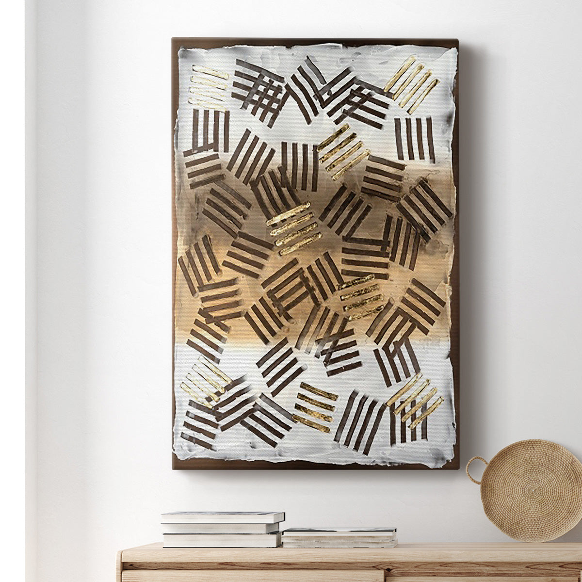 Raffia Palm II Premium Gallery Wrapped Canvas - Ready to Hang