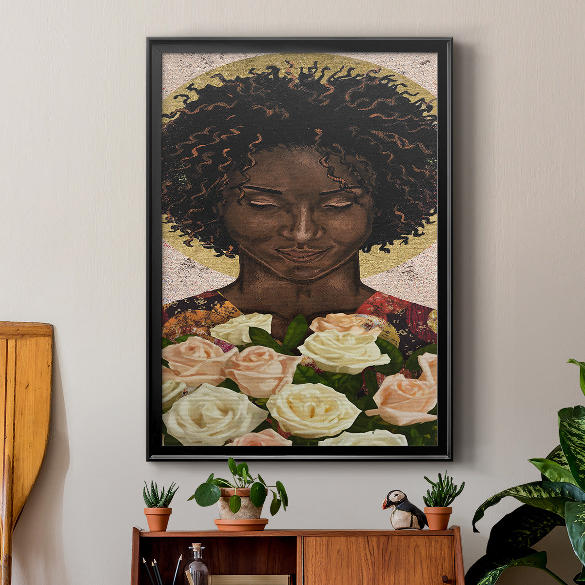 Meditation I - Modern Framed Canvas Print