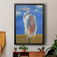 Blue Heron - Modern Framed Canvas Print