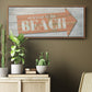 Welcome to the Beach - Floater Framed Canvas Print