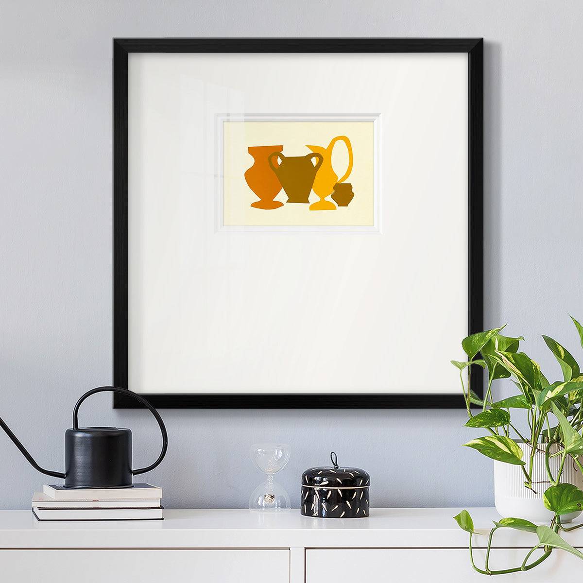 Posing Pottery II Premium Framed Print Double Matboard