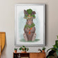 Rabbit Carrot Hat - Modern Framed Canvas Print