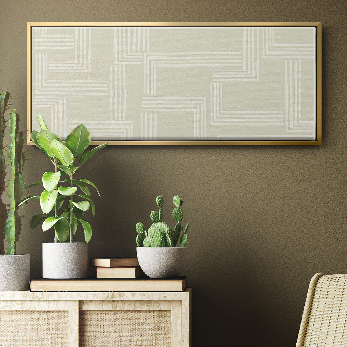 Roll Crossing IV - Floater Framed Canvas Print