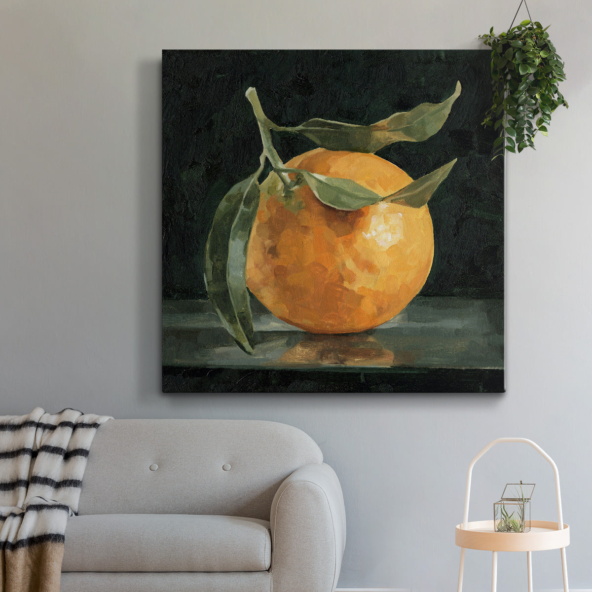 Dark Orange Still Life I-Premium Gallery Wrapped Canvas - Ready to Hang