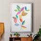 Color Pop Leaves II - Modern Framed Canvas Print