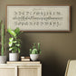 Manuscript Sampler III - Floater Framed Canvas Print