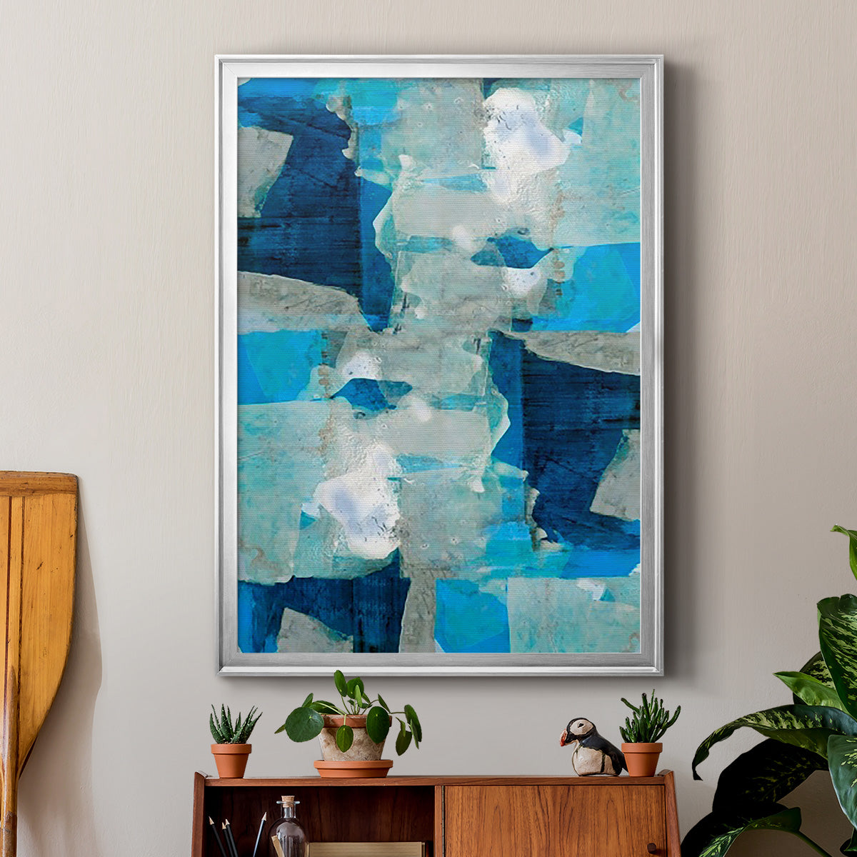 Impasto I - Modern Framed Canvas Print