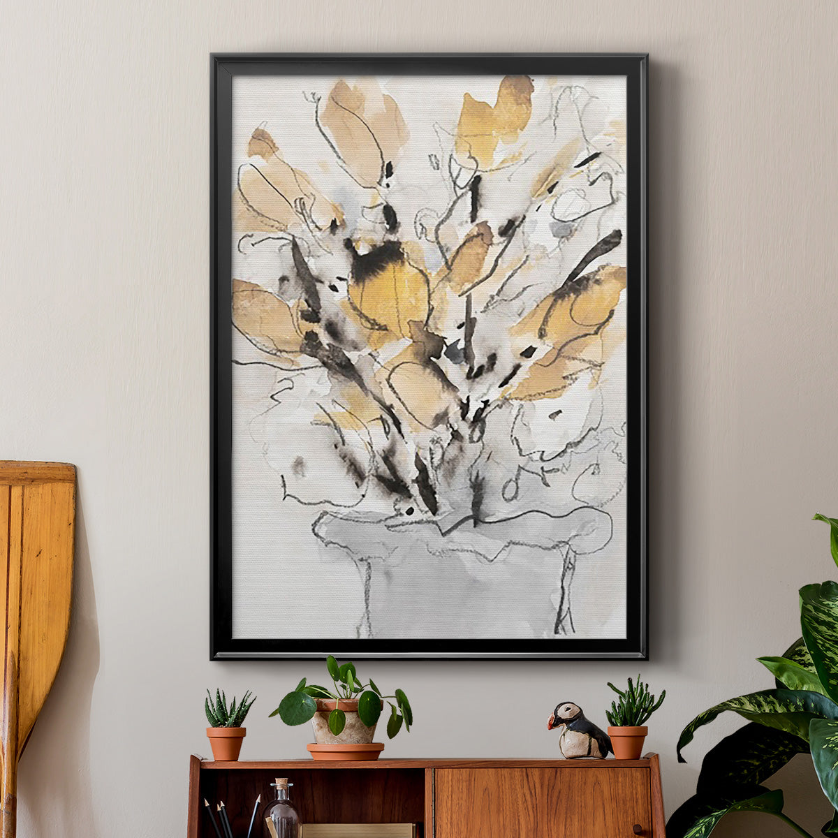Seasonal Gatherings II - Modern Framed Canvas Print