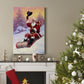 Here Comes Santa Premium Gallery Wrapped Canvas - Ready to Hang