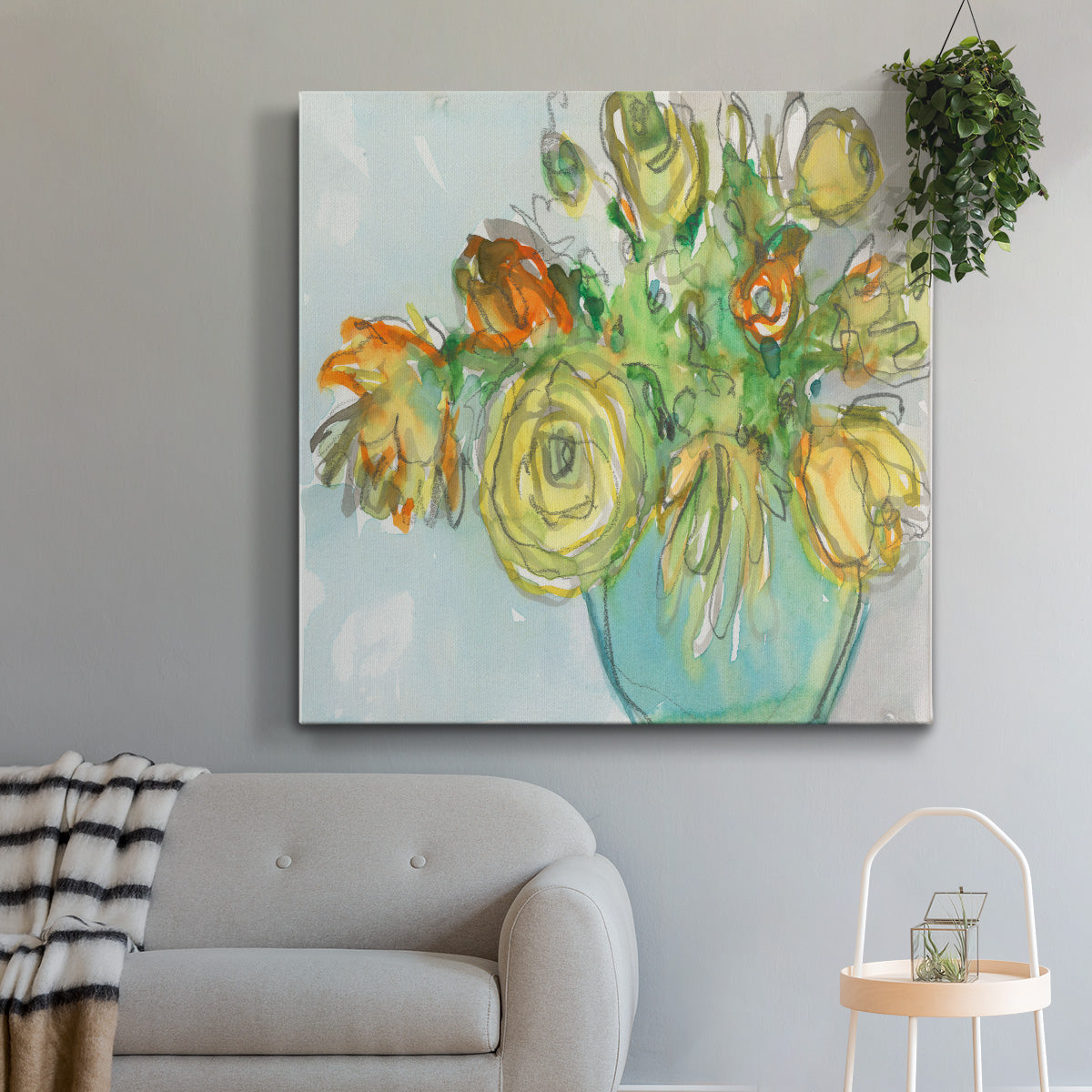 Spring Floral Accent I - Canvas Art Print