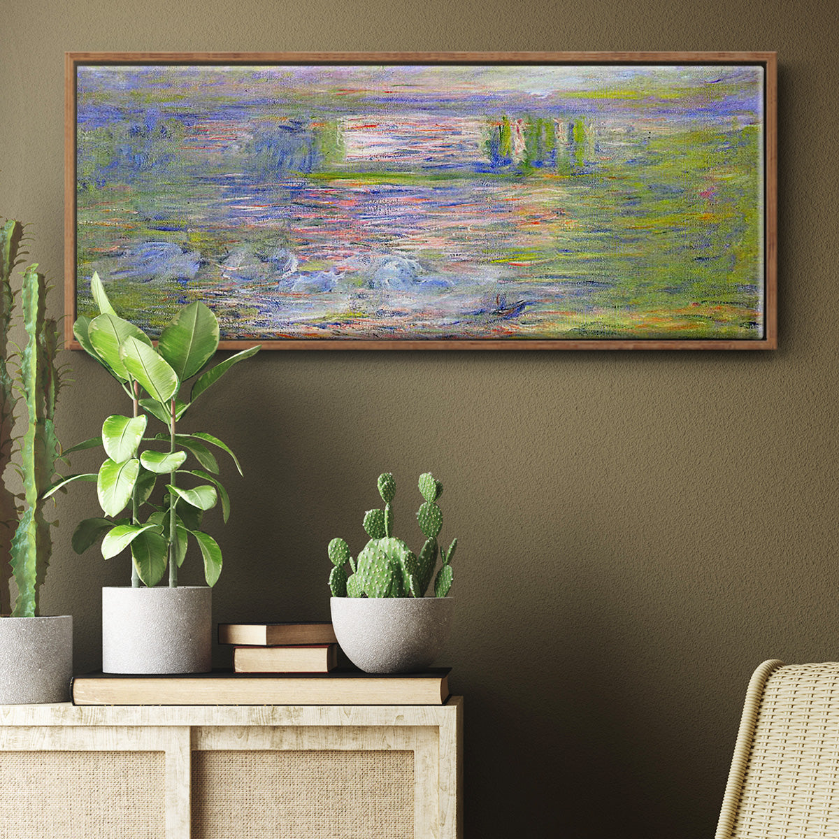 Charing Cross Bridge - Floater Framed Canvas Print