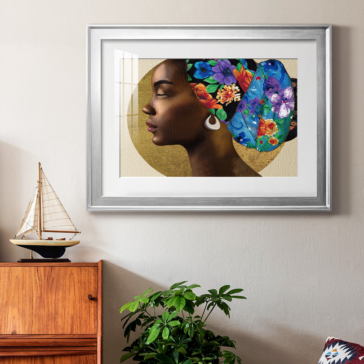 Golden Lady II Premium Framed Print - Ready to Hang