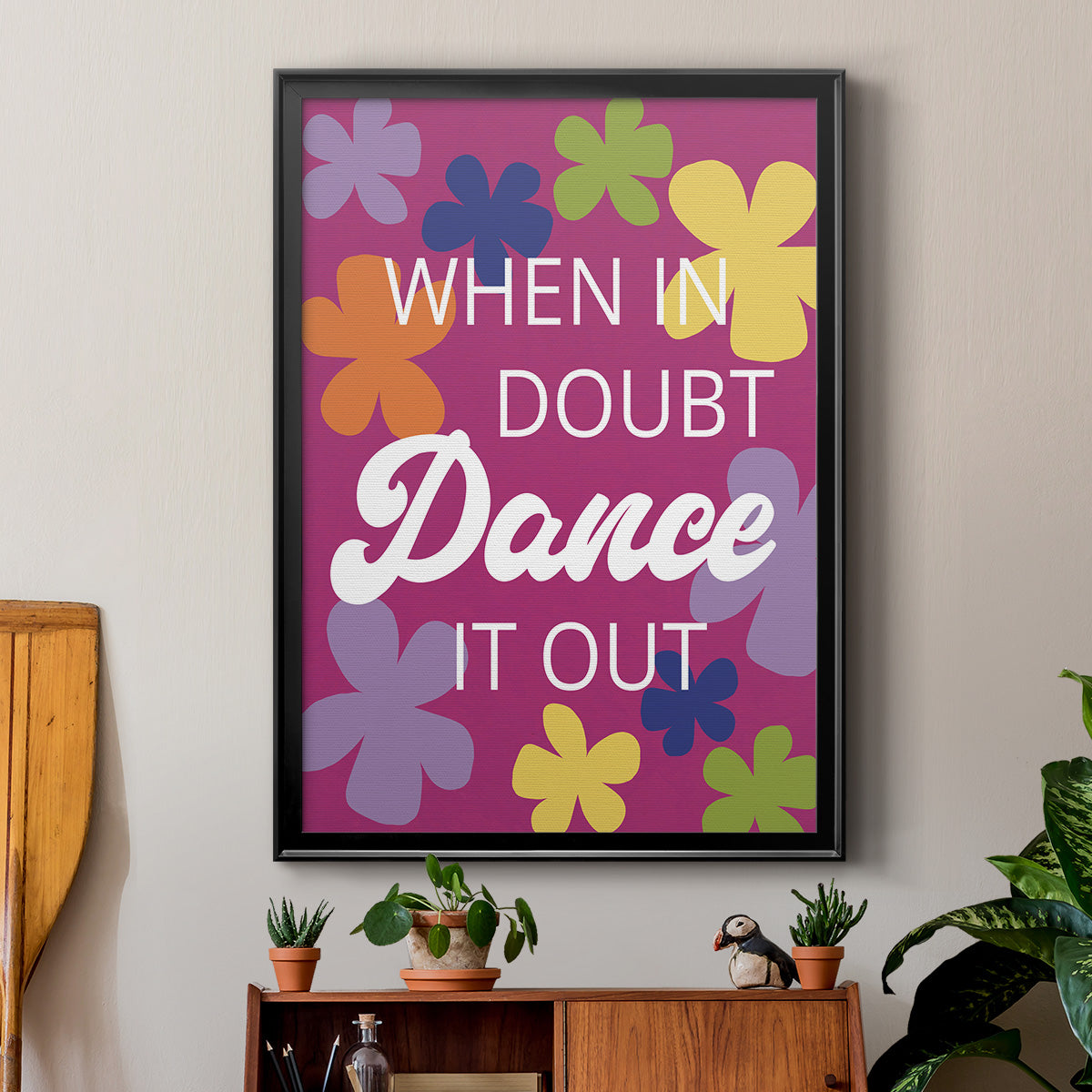 Dance It Out - Modern Framed Canvas Print