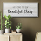 Beautiful Chaos - Floater Framed Canvas Print