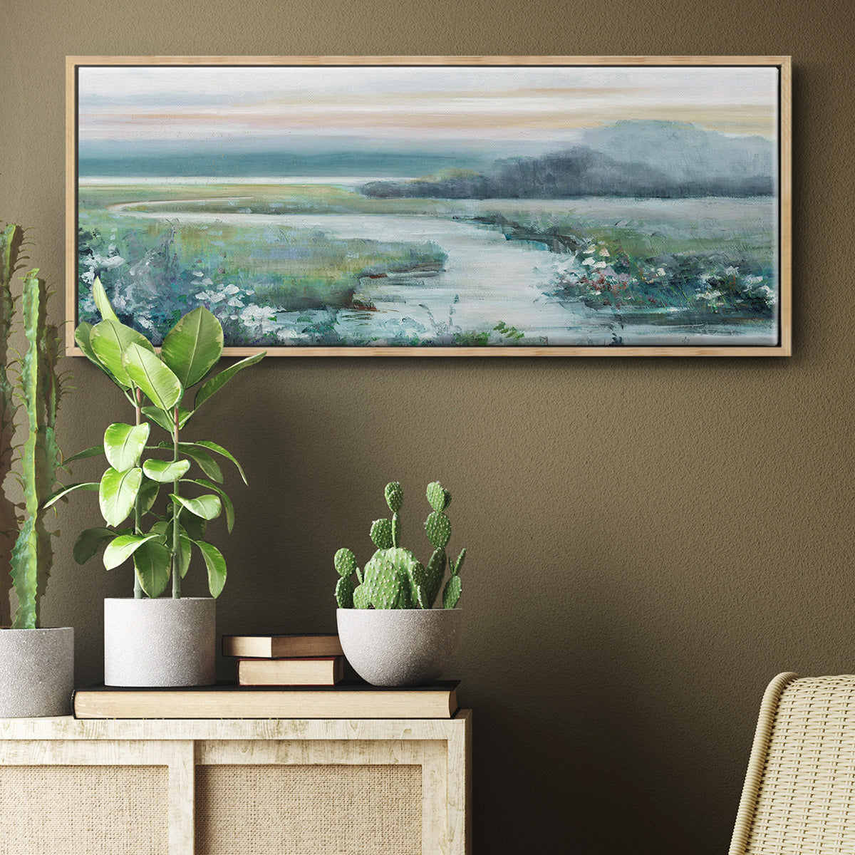 Eternity in Twilight - Floater Framed Canvas Print