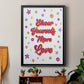 Show Yourself More Love - Modern Framed Canvas Print