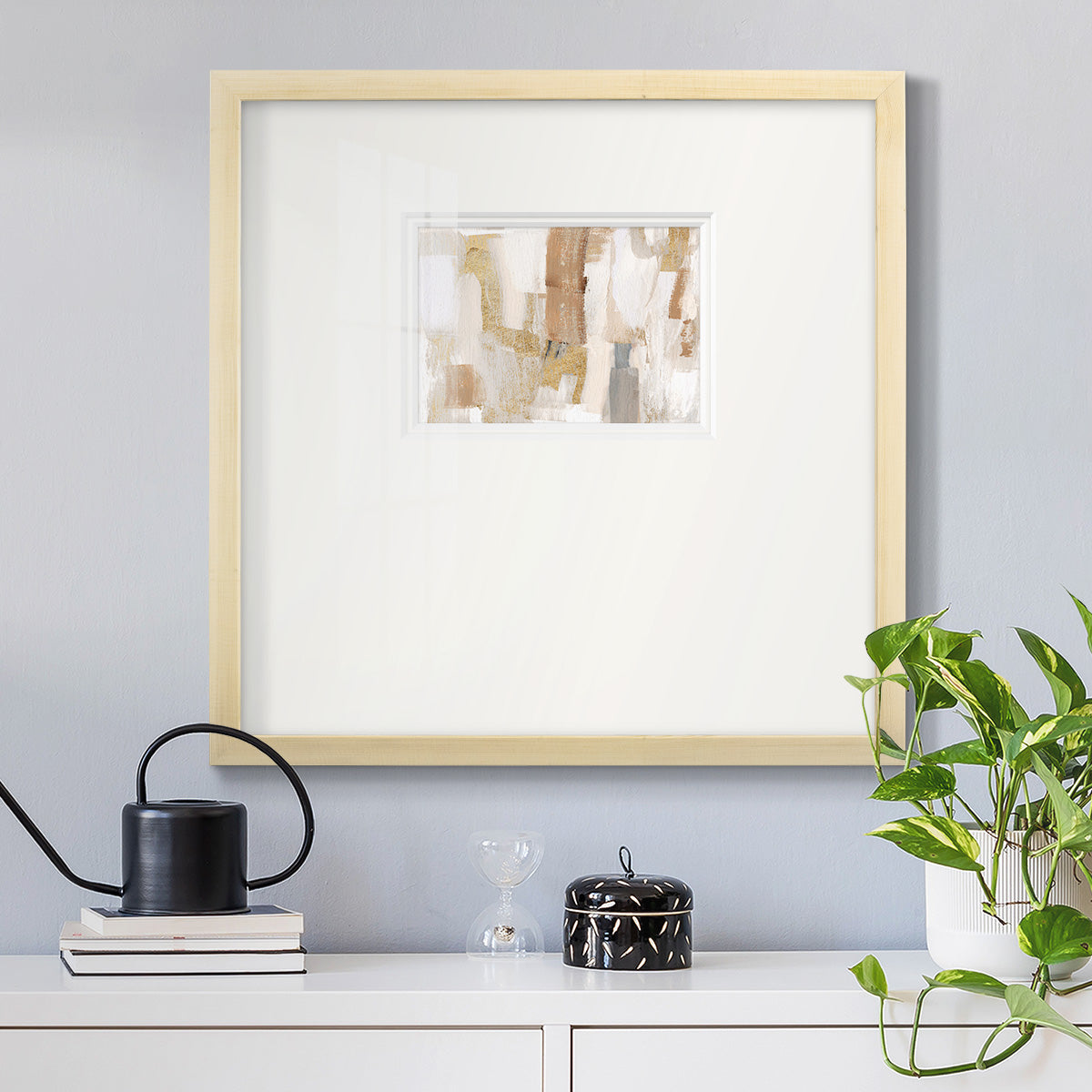 Gold Quartz I Premium Framed Print Double Matboard