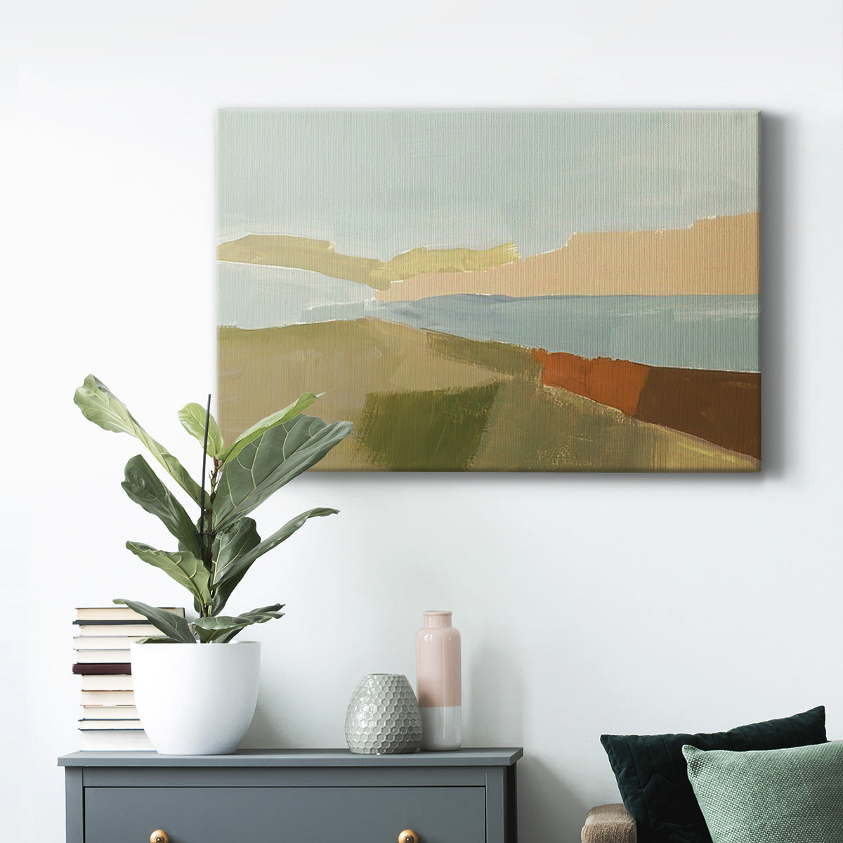 Stacked Landscape III Premium Gallery Wrapped Canvas - Ready to Hang