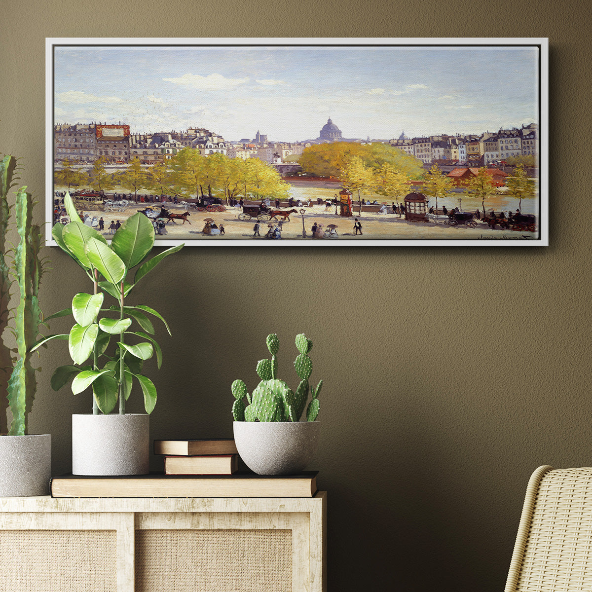 Que Du Lourve, 1867 - Floater Framed Canvas Print