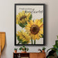 Fresh Picked Sunflowers - Modern Framed Canvas Print