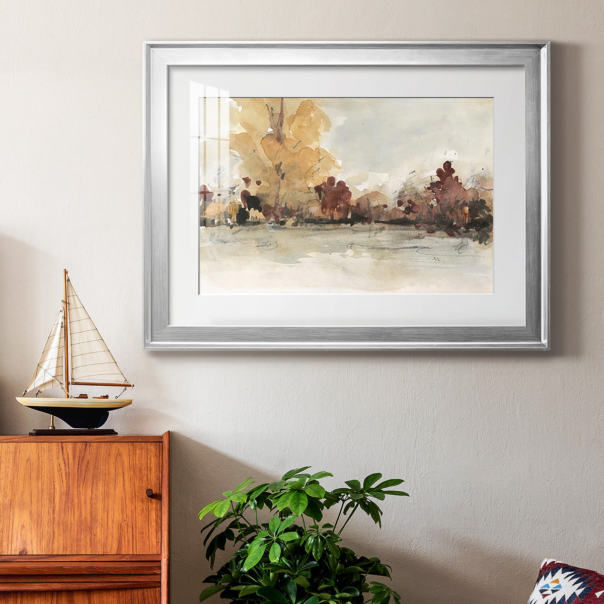 The Autumn View I Premium Framed Print - Ready to Hang