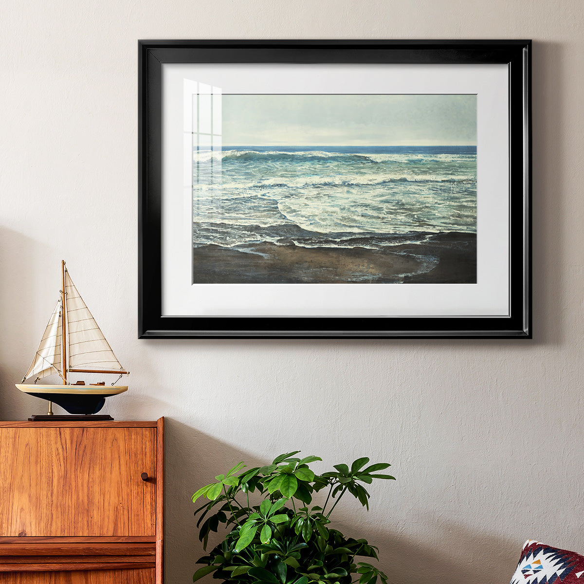 Coastal Reflection - Modern Framed Art Print
